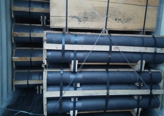 Điện cực que than chì HP cường độ cao có núm vú Độ dẫn nhiệt tốt