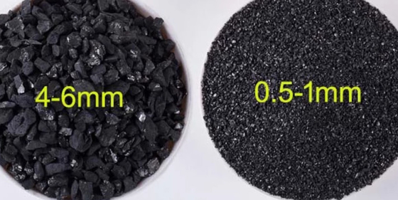 Kích thước tùy chỉnh Bột than Antraxit phụ gia cacbon 1300-1400 ℃ Nhiệt độ làm việc